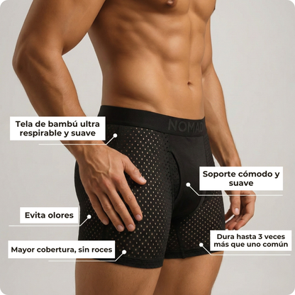 BOXER DE FIBRA DE BAMBÚ PREMIUM - PACK 4X1 NOMAD