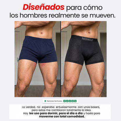 BOXER DE FIBRA DE BAMBÚ PREMIUM - PACK 4X1 NOMAD